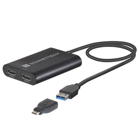 SONNET USB-C Dual 4K 60Hz HDMI 2.0 Adapter for M1 Macs Dual DisplayPort Adapter