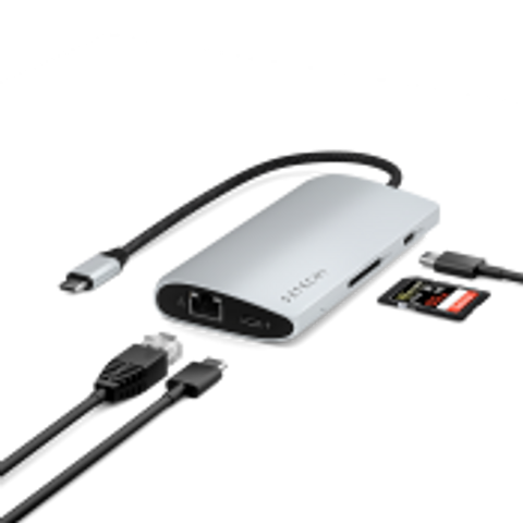 Satechi USB-C Multiport Adapter 8K med Ethernet V3