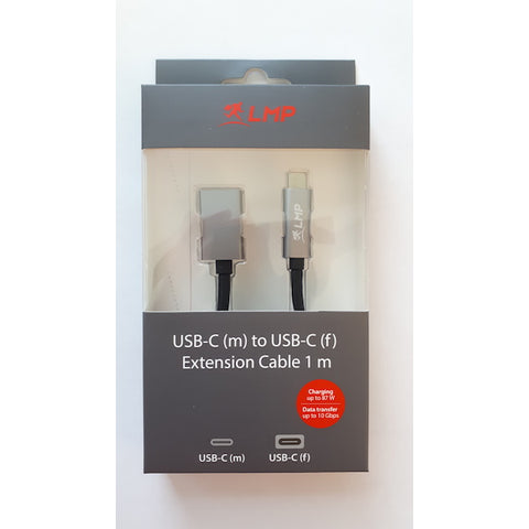 LMP USB-C till USB-C förlängningskabel 1 m med 10 Gbps och 100 W Kabel