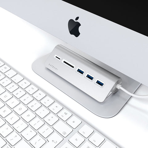Satechi USB-C Aluminum USB-hub & Minneskortläsare Tillbehör
