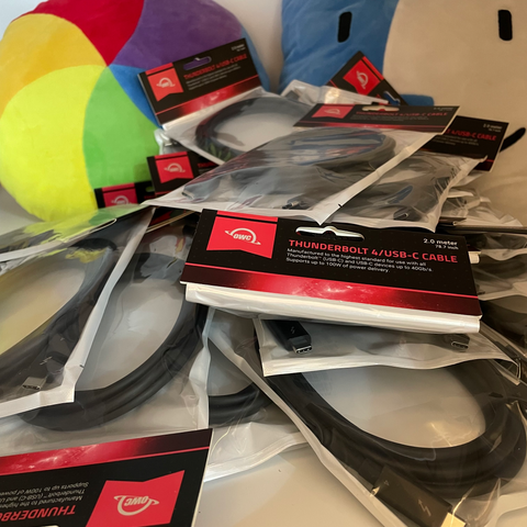Thunderbolt 4/USB-C kabel nu i lager!