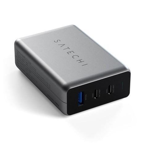 Satechi 100W GaN PD-reseladdare. Med 2 Usb-c och Usb-a